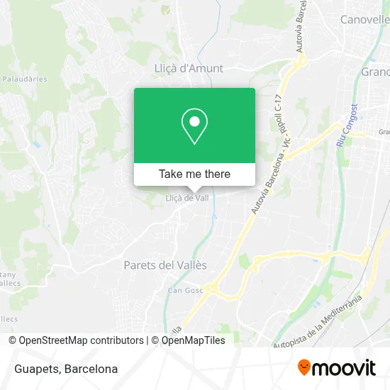 Guapets map