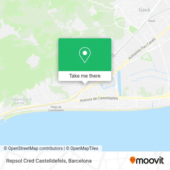 Repsol Cred Castelldefels map