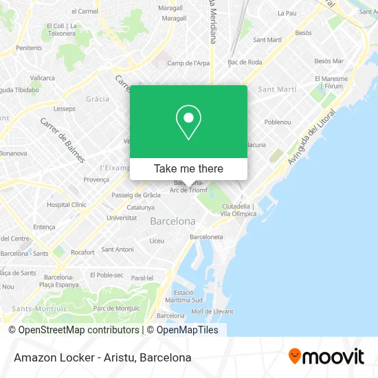 Amazon Locker - Aristu map