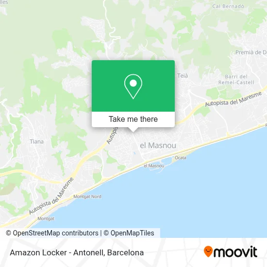 Amazon Locker - Antonell map