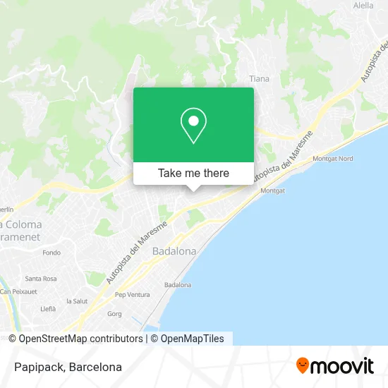 Papipack map