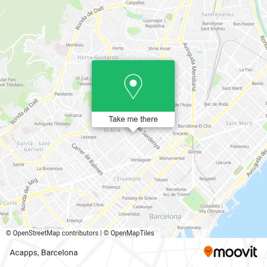 mapa Acapps