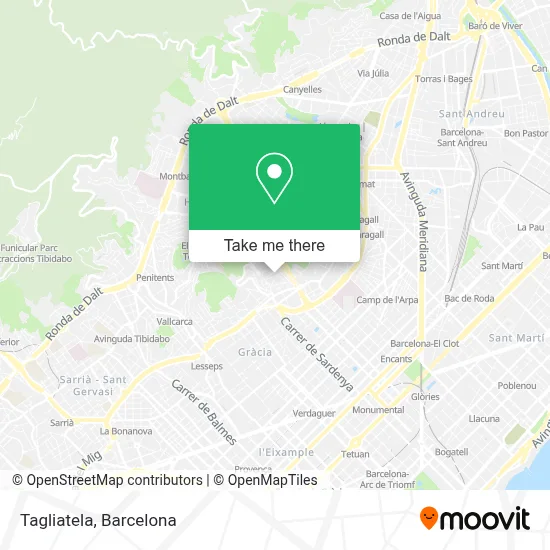 Tagliatela map