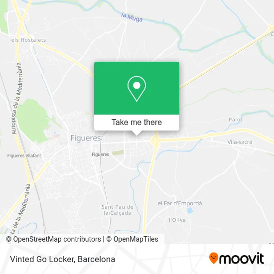 Vinted Go Locker map