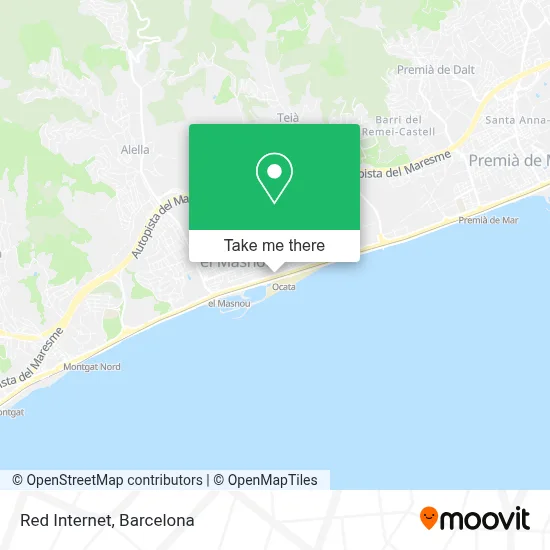 Red Internet map