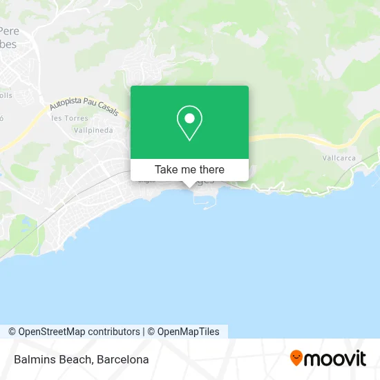 Balmins Beach map