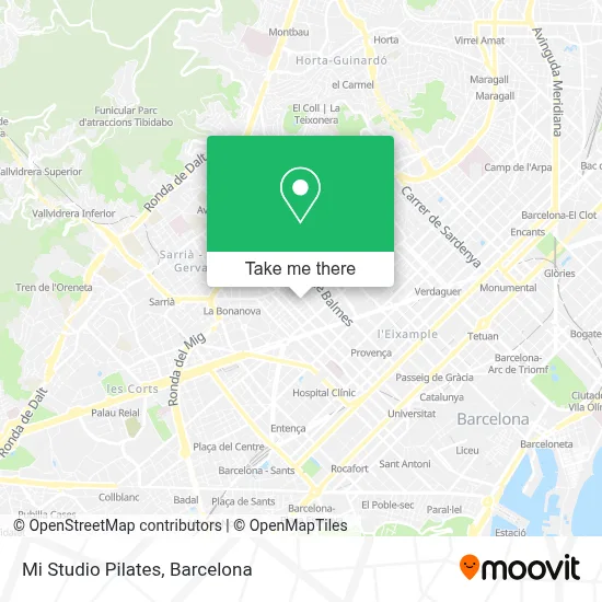 Mi Studio Pilates map