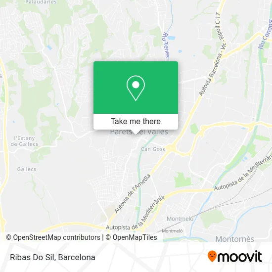 Ribas Do Sil map