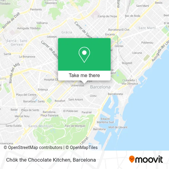 Chök the Chocolate Kitchen map