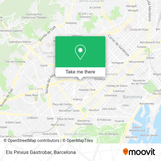 mapa Els Pinxus Gastrobar