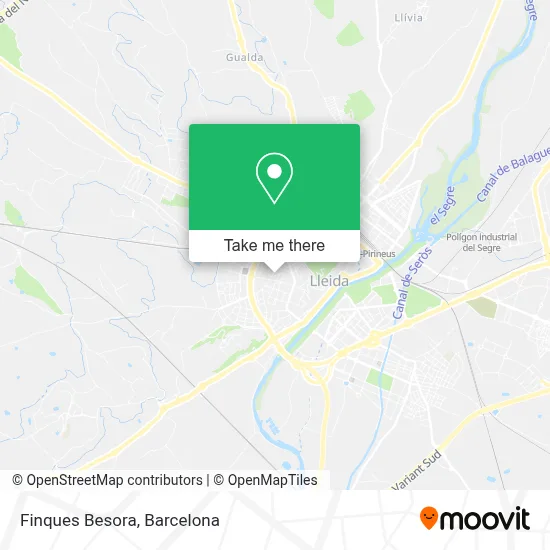 Finques Besora map