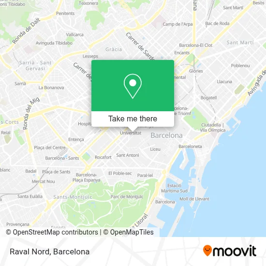 Raval Nord map