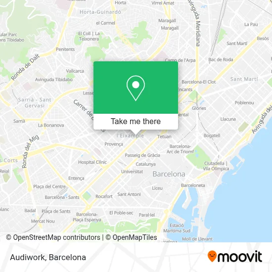 Audiwork map