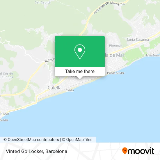 Vinted Go Locker map