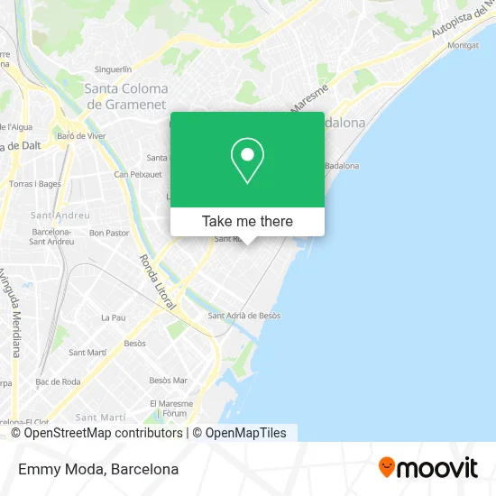 Emmy Moda map