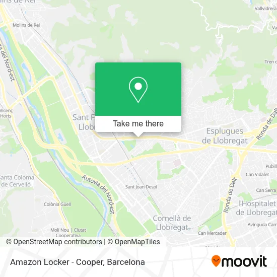 Amazon Locker - Cooper map