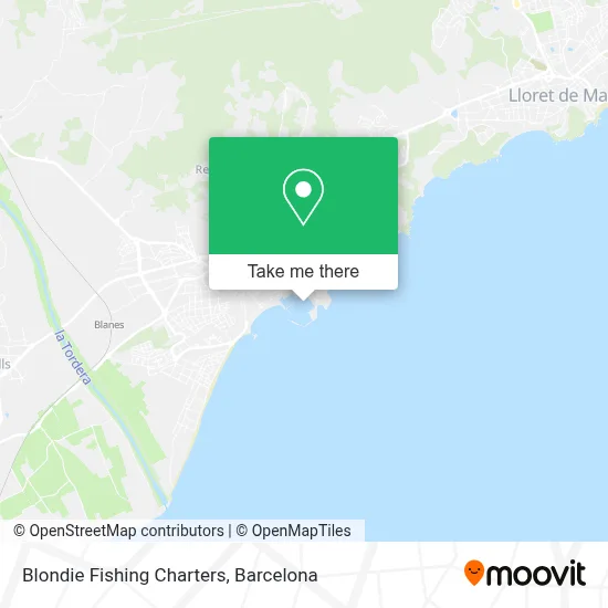 mapa Blondie Fishing Charters