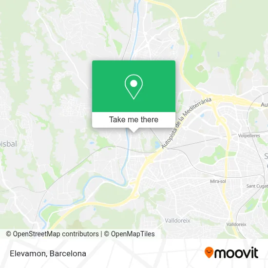 mapa Elevamon