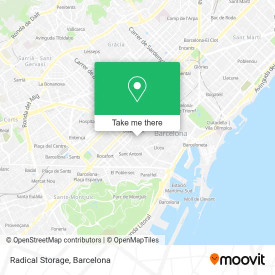 Radical Storage map