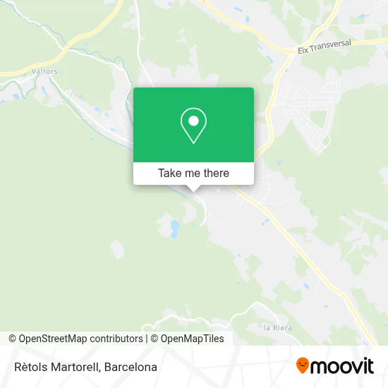 Rètols Martorell map