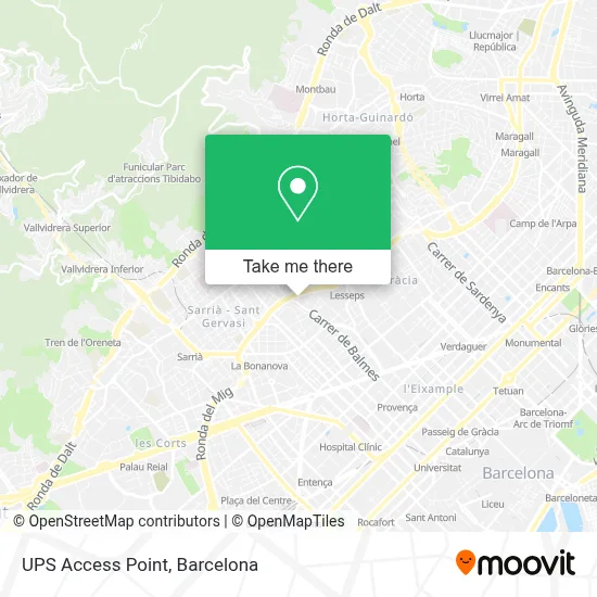 Ups Access Point map
