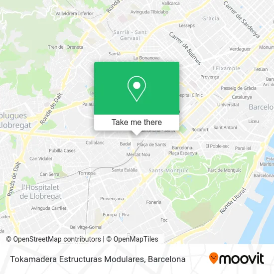 Tokamadera Estructuras Modulares map