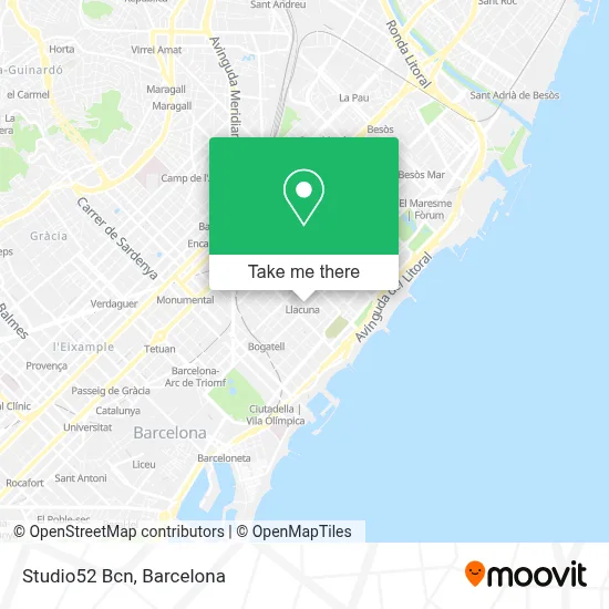 Studio52 Bcn map
