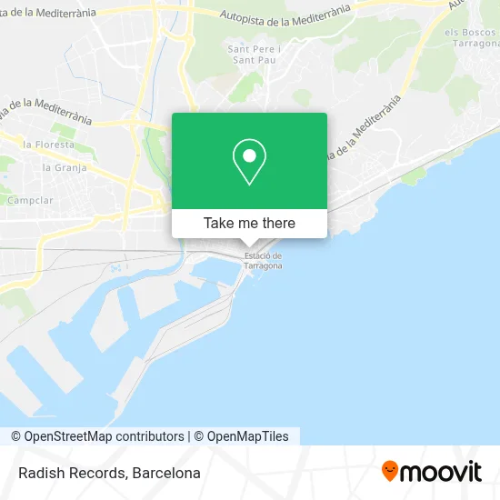 Radish Records map
