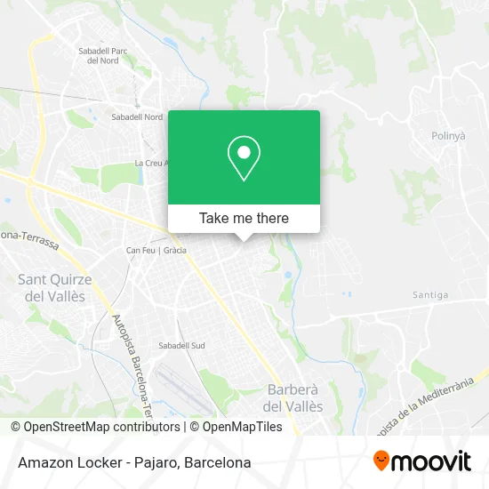 Amazon Locker - Pajaro map
