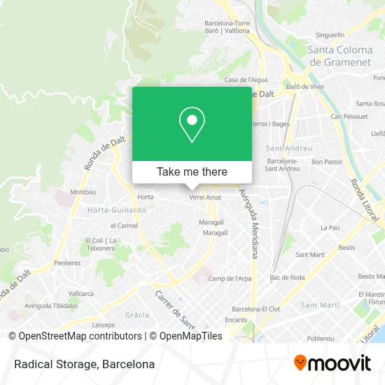 Radical Storage map