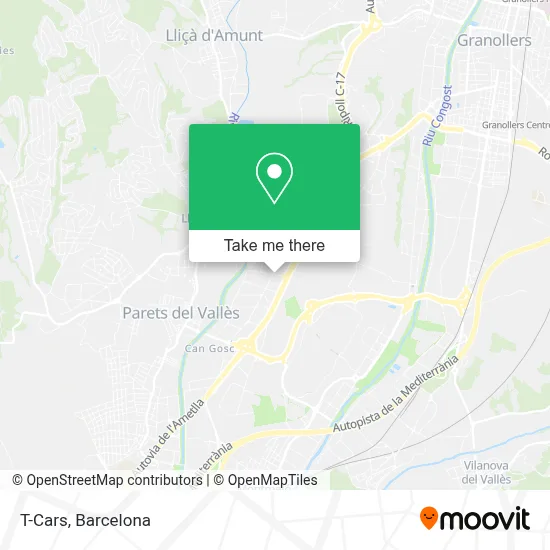 T-Cars map