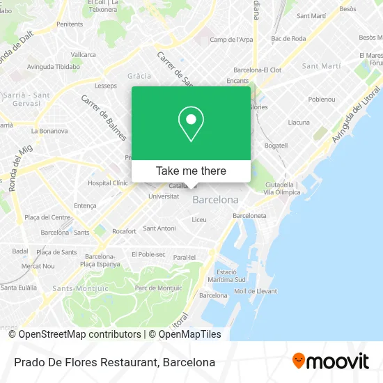 Prado De Flores Restaurant map