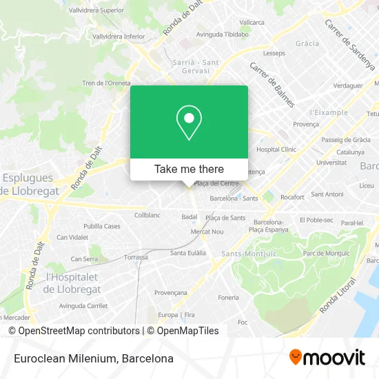 Euroclean Milenium map