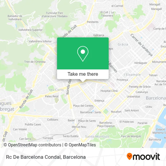 Rc De Barcelona Condal map