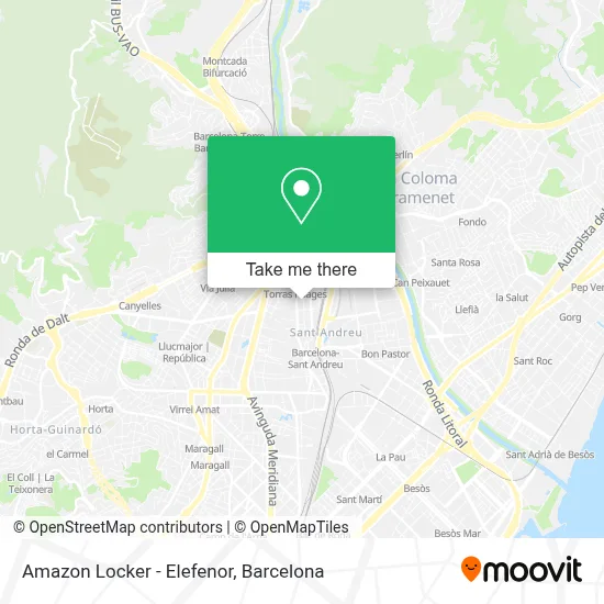 Amazon Locker - Elefenor map