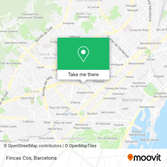 Fincas Cos map