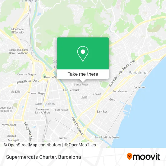 Supermercats Charter map