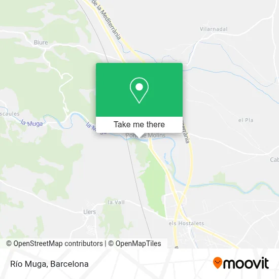 Río Muga map
