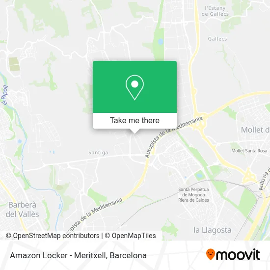 Amazon Locker - Meritxell map