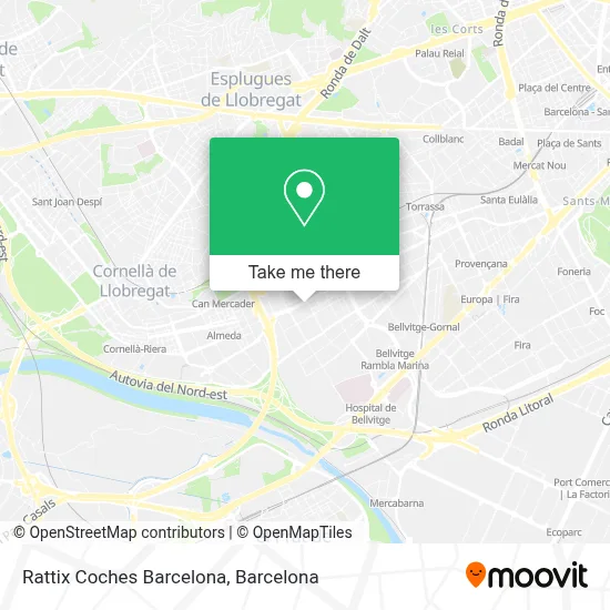 Rattix Coches Barcelona map