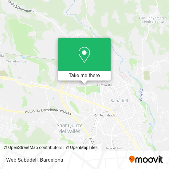 Web Sabadell map