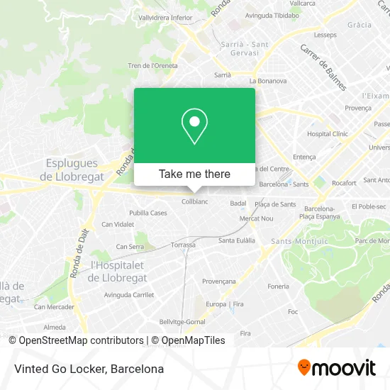 Vinted Go Locker map