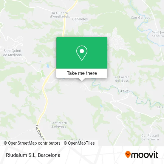 Riudalum S.L map