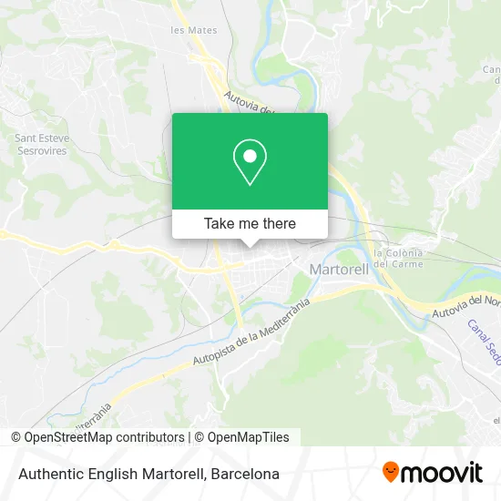 Authentic English Martorell map