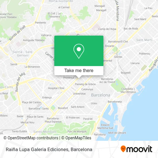 Raiña Lupa Galeria Ediciones map