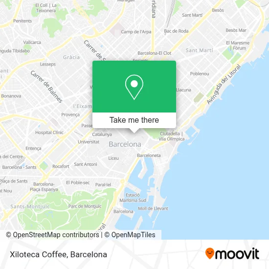 Xiloteca Coffee map