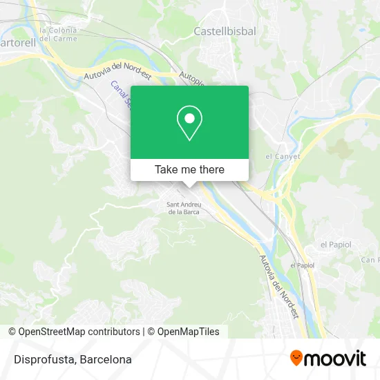 mapa Disprofusta
