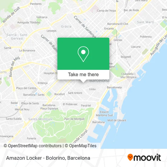 Amazon Locker - Bolorino map