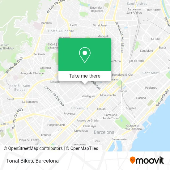 Tonal Bikes map