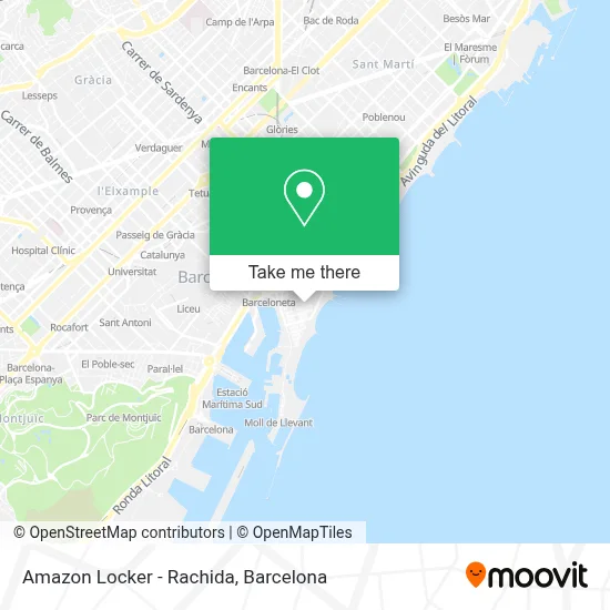 Amazon Locker - Rachida map